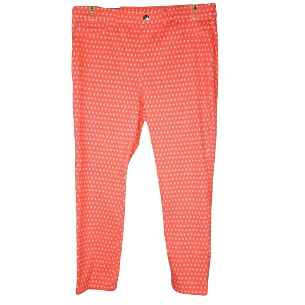 RAFAELLA NWT Women's Calypso Coral Comfort Stretch Slim Leg Pants Size 16